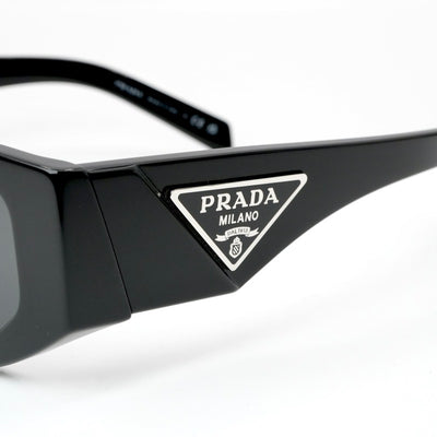 プラダ PRADA サングラス ブラック シルバー トライアングルロゴ アイウェア ユニセックス