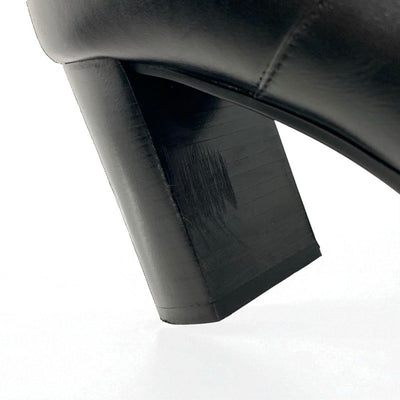 クリスチャンディオール CHRISTIAN DIOR D-Town ブーツ ショートブーツ 靴 シューズ レザー ブラック ゴールド ロゴ