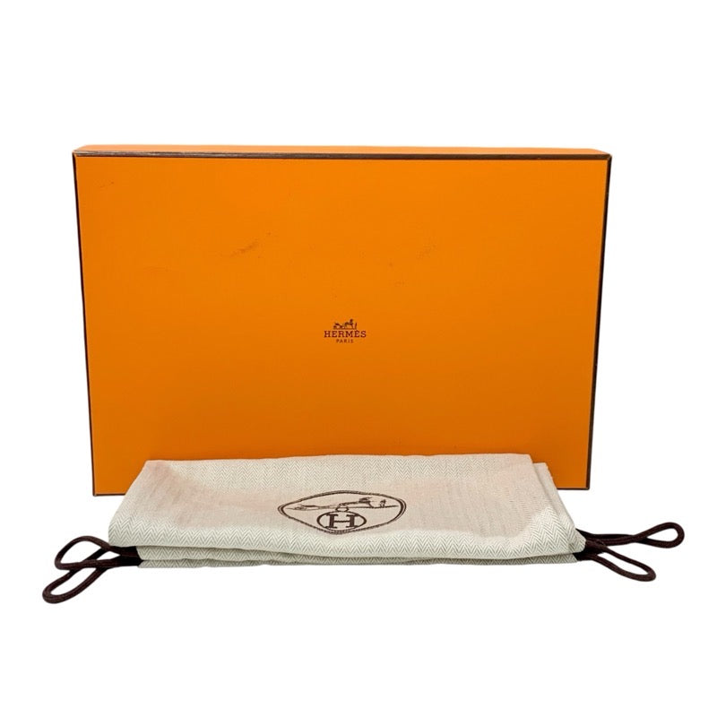 エルメス HERMES レジェンド サンダル 靴 シューズ レザー ブラック 黒 アンクルストラップ ウェッジソール