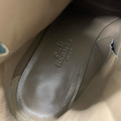 エルメス HERMES サンジェルマン ブーツ ショートブーツ 靴 シューズ レザー ブラック 黒 シルバー ケリー金具