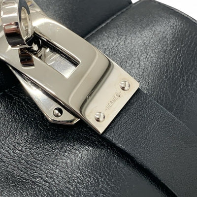 エルメス HERMES サンジェルマン ブーツ ショートブーツ 靴 シューズ レザー ブラック 黒 シルバー ケリー金具