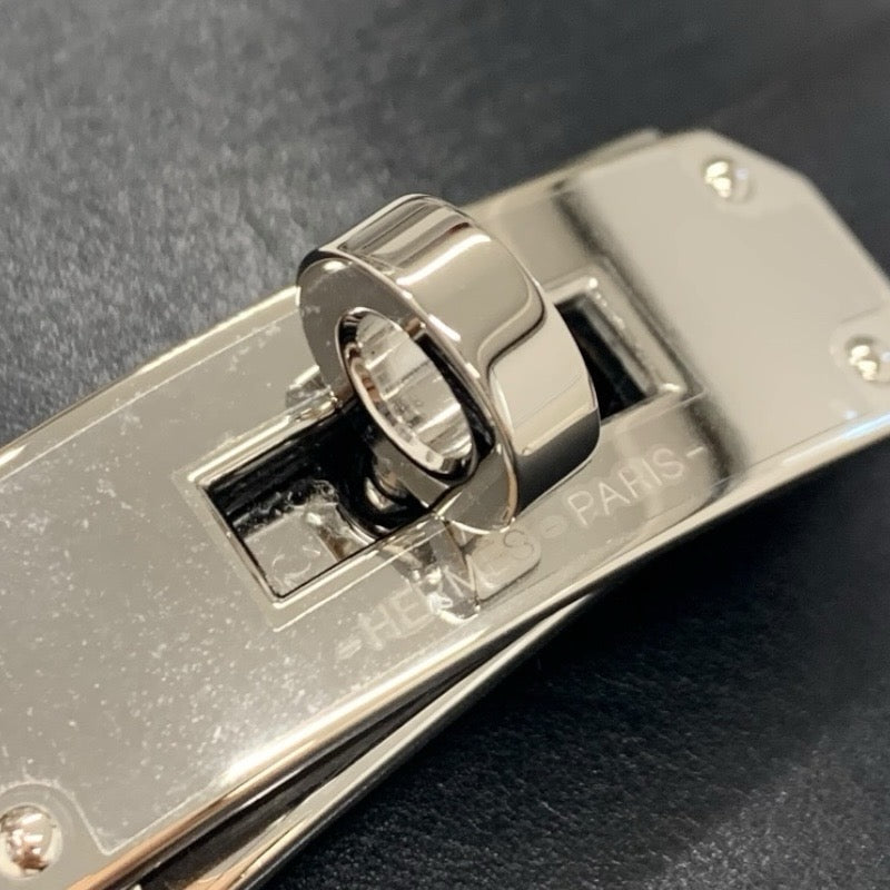 エルメス HERMES フォースティン ブーツ ロングブーツ 靴 シューズ レザー ブラック 黒 シルバー ケリー金具