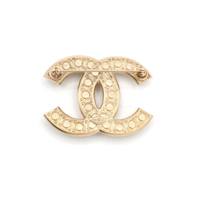 シャネル CHANEL ブローチ コサージュ ゴールド ココマーク ラインストーン