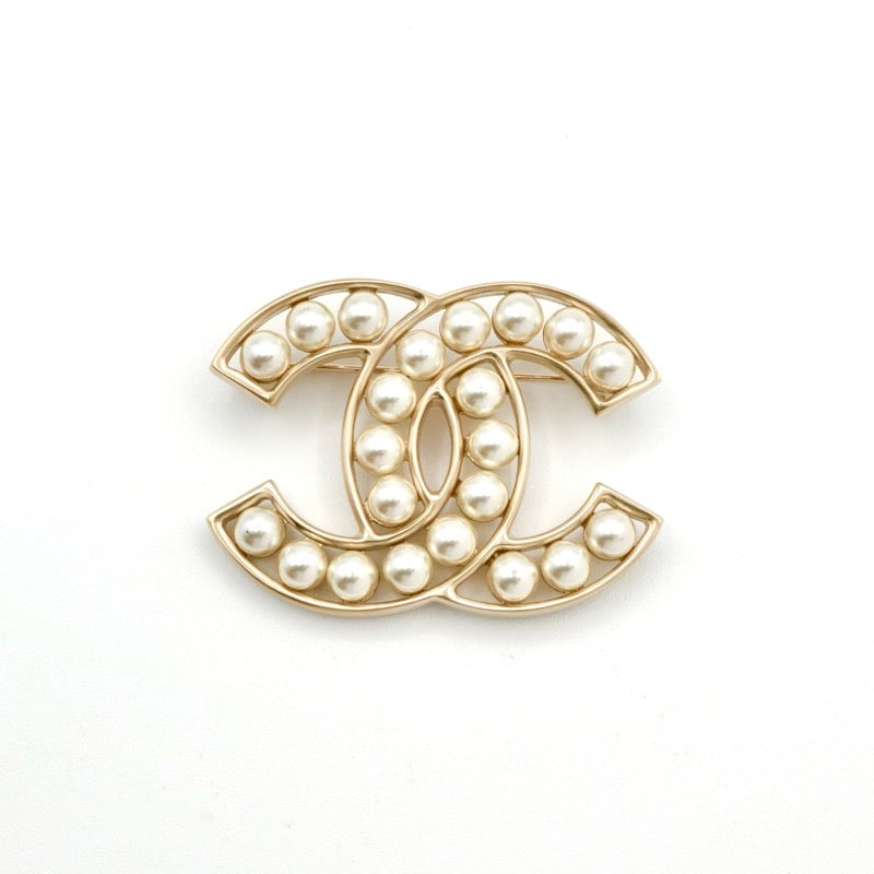 シャネル CHANEL ブローチ コサージュ ゴールド ココマーク