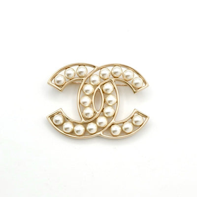 シャネル CHANEL ブローチ コサージュ ゴールド ココマーク