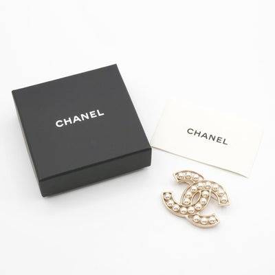 シャネル CHANEL ブローチ コサージュ ゴールド ココマーク