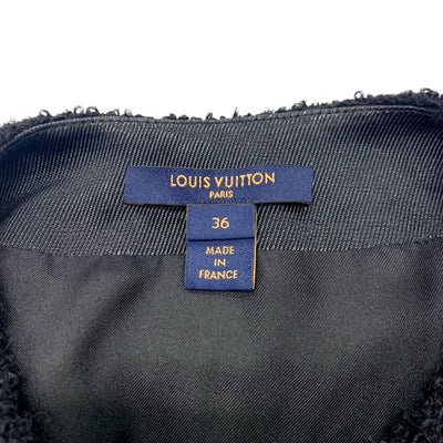 ルイヴィトン LOUIS VUITTON アウター ブラック ベスト ジレ ウール ペプラムベスト 22AW