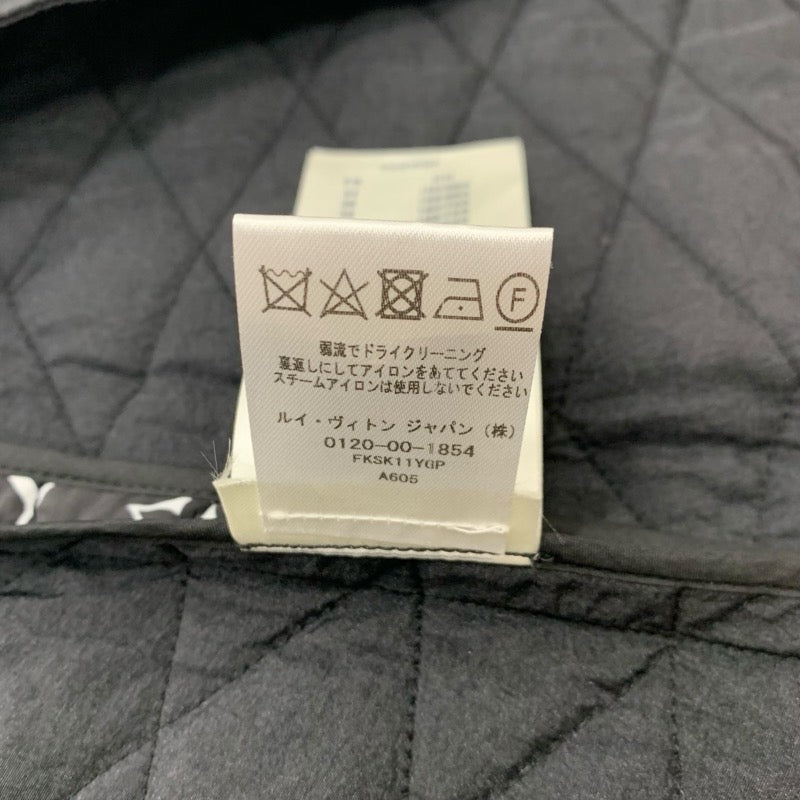 ルイヴィトン LOUIS VUITTON モノグラム スカート ブラック ホワイト グラフィックキルテッド ラップスカート