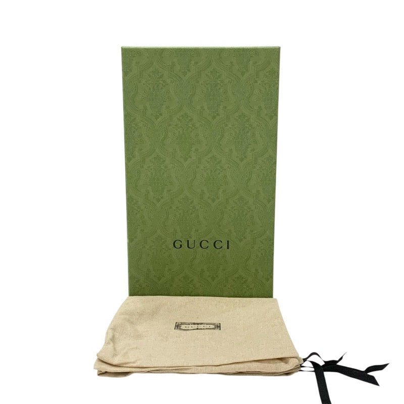グッチ GUCCI サンダル 靴 シューズ レザー ブラウン ロゴ ベルクロ