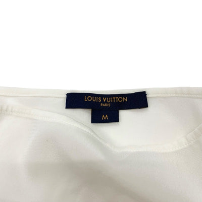 ルイヴィトン LOUIS VUITTON ワンピース ブラック ホワイト ブルー モノグラム ウール プリーツ