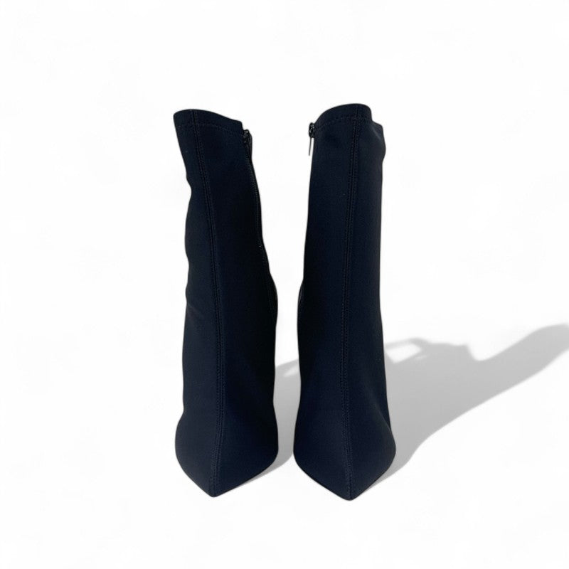 ルイヴィトン LOUIS VUITTON モノグラム ブーツ ショートブーツ 靴 シューズ ファブリック レザー ブラック ブラウン 未使用