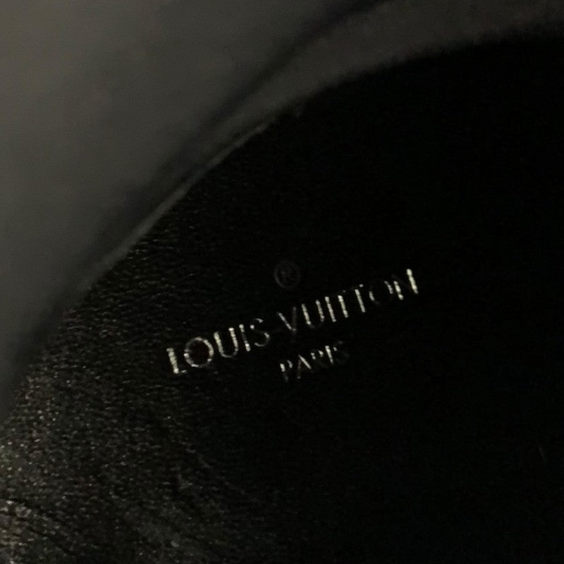 ルイヴィトン LOUIS VUITTON モノグラム ブーツ ショートブーツ 靴 シューズ ファブリック レザー ブラック ブラウン 未使用
