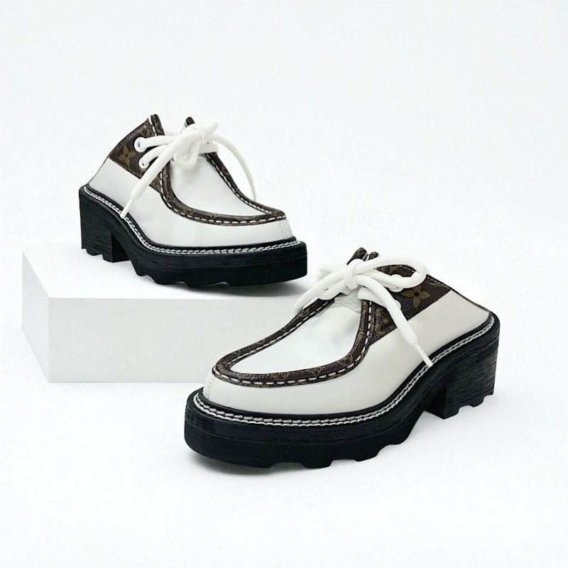 ルイヴィトン LOUIS VUITTON ボブールライン モノグラム ローファー