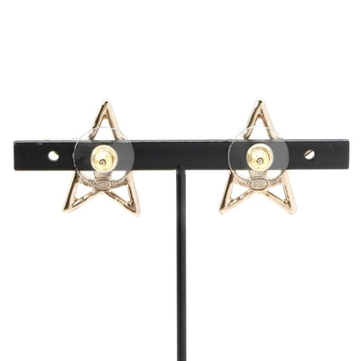 シャネル CHANEL ピアス イヤリング ゴールド ホワイト ココマーク スター