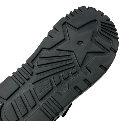 クリスチャンディオール CHRISTIAN DIOR サンダル 靴 シューズ ラムスキン ブラック 黒 ロゴ ラインストーン ベルクロストラップ スポーツサンダル