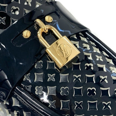 ルイヴィトン LOUIS VUITTON チェスライン モノグラム ローファー 革靴 靴 シューズ パテント ブラック 黒 ゴールド ロゴ パドロック フラットシューズ