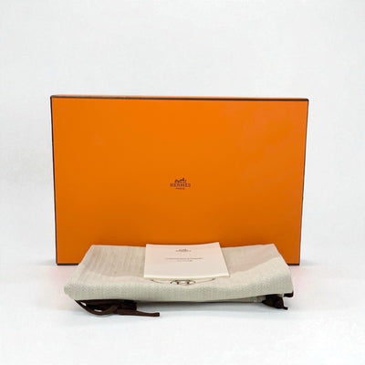 エルメス HERMES フォーブル ローファー 革靴 靴 シューズ レザー ブラック シルバー H金具 モカシン フラットシューズ