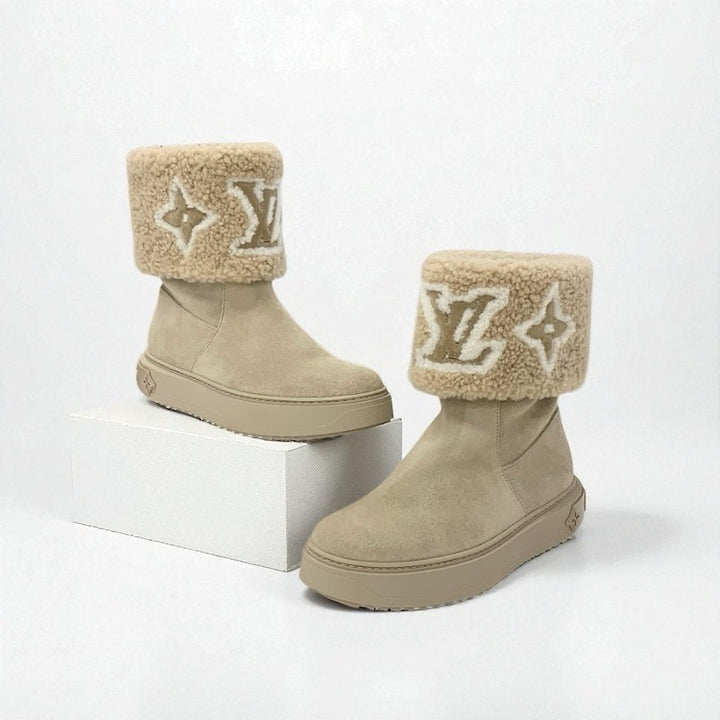 ルイヴィトン LOUIS VUITTON スノードロップライン モノグラム ブーツ