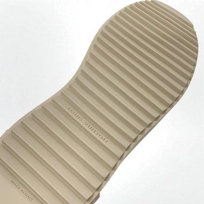 ルイヴィトン LOUIS VUITTON スノードロップライン モノグラム ブーツ ショートブーツ 靴 シューズ スエード ムートン ベージュ ホワイト 未使用 ボア アンクルブーツ