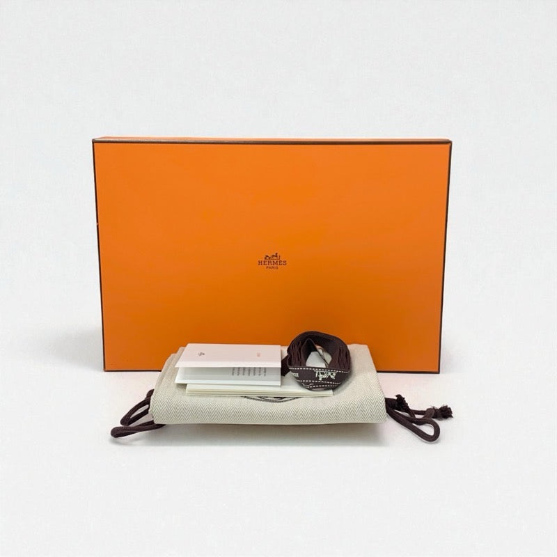 エルメス HERMES ロワイヤル ローファー 革靴 靴 シューズ デニム レザー ネイビー シルバー H金具 フリンジ モカシン フラットシューズ