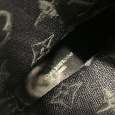 ルイヴィトン LOUIS VUITTON シルエットライン モノグラム ブーツ ショートブーツ 靴 シューズ ファブリック レザー ブラック ブラウン アンクルブーツ ニット ソックスブーツ