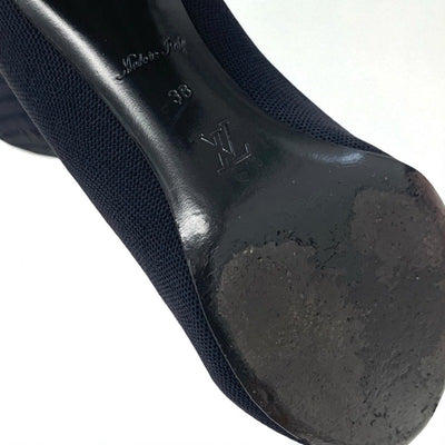 ルイヴィトン LOUIS VUITTON シルエットライン モノグラム ブーツ ショートブーツ 靴 シューズ ファブリック レザー ブラック ブラウン アンクルブーツ ニット ソックスブーツ