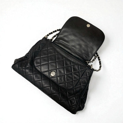 シャネル CHANEL バッグ ショルダーバッグ キャビアスキン ブラック 黒 マトラッセ ココマーク シングルフラップ チェーン