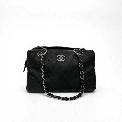 シャネル CHANEL バッグ トートバッグ ショルダーバッグ ブラック シルバー ココマーク マトラッセ