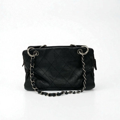 シャネル CHANEL バッグ トートバッグ ショルダーバッグ ブラック シルバー ココマーク マトラッセ