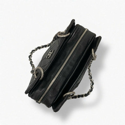 シャネル CHANEL バッグ トートバッグ ショルダーバッグ ブラック シルバー ココマーク マトラッセ
