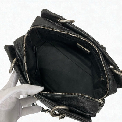 シャネル CHANEL バッグ トートバッグ ショルダーバッグ ブラック シルバー ココマーク マトラッセ