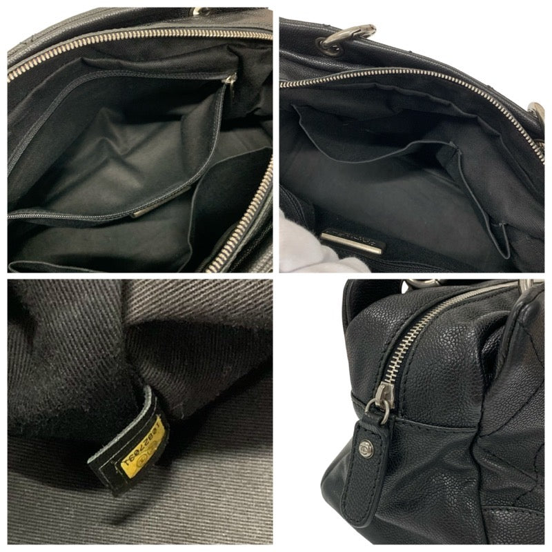 シャネル CHANEL バッグ トートバッグ ショルダーバッグ ブラック シルバー ココマーク マトラッセ