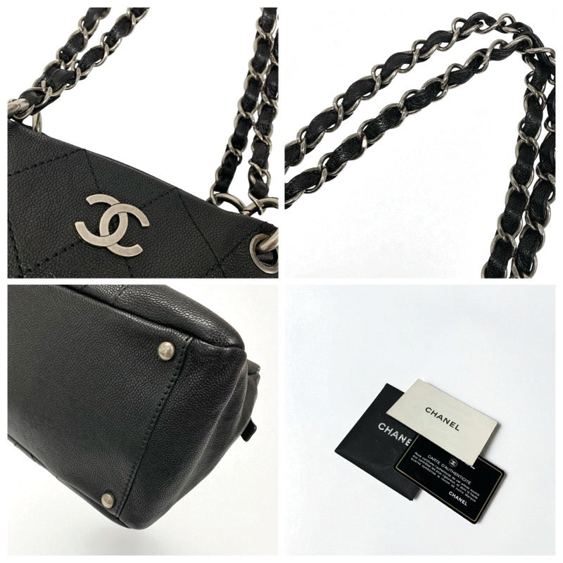 シャネル CHANEL バッグ トートバッグ ショルダーバッグ ブラック シルバー ココマーク マトラッセ