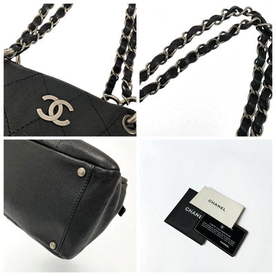 シャネル CHANEL バッグ トートバッグ ショルダーバッグ ブラック シルバー ココマーク マトラッセ