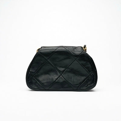シャネル CHANEL バッグ ショルダーバッグ ラムスキン ブラック ゴールド ココマーク マトラッセ チェーン