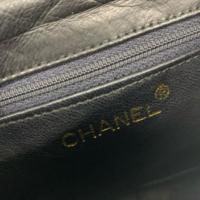 シャネル CHANEL バッグ ショルダーバッグ ラムスキン ブラック ゴールド ココマーク マトラッセ チェーン