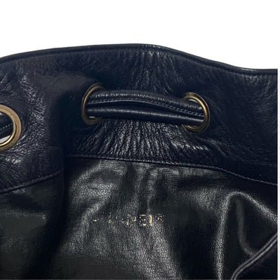 シャネル CHANEL バッグ ショルダーバッグ ブラック ゴールド ココマーク 巾着 ヴィンテージ