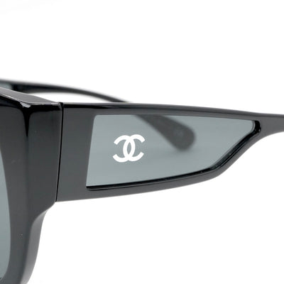 シャネル CHANEL サングラス ブラック ホワイト ココマーク アイウェア
