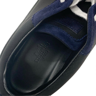 エルメス HERMES バウンシング スニーカー 靴 シューズ ファブリック スエード ブラック マルチカラー