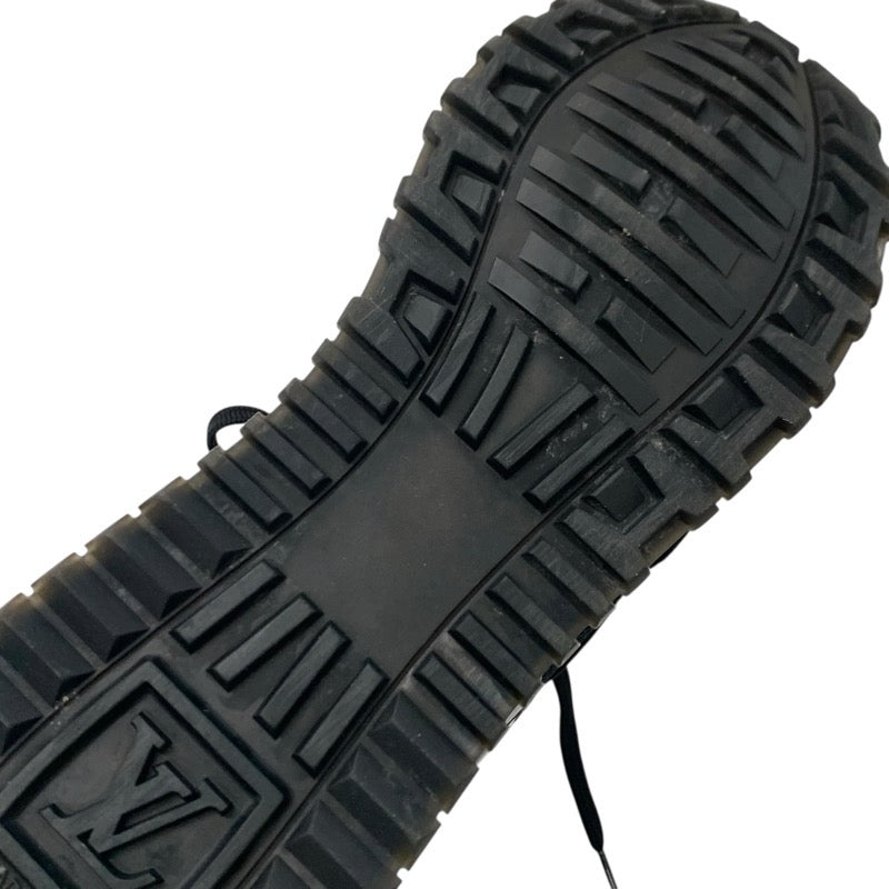 ルイヴィトン LOUIS VUITTON ランアウェイライン モノグラム スニーカー 靴 シューズ レザー パテント スエード ブラック ブラウン インヒール