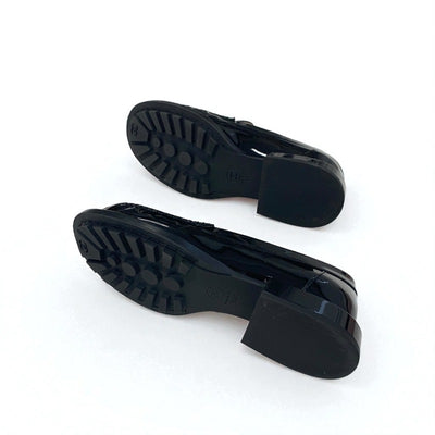 シャネル CHANEL ローファー 革靴 靴 シューズ パテント ブラック 黒 ココマーク