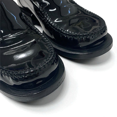 シャネル CHANEL ローファー 革靴 靴 シューズ パテント ブラック 黒 ココマーク