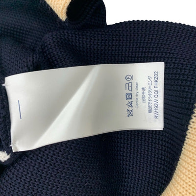 ルイヴィトン LOUIS VUITTON ボトムス ウール ブラック ホワイト ベージュ スカート ロゴ ニット アシンメトリー ミドル