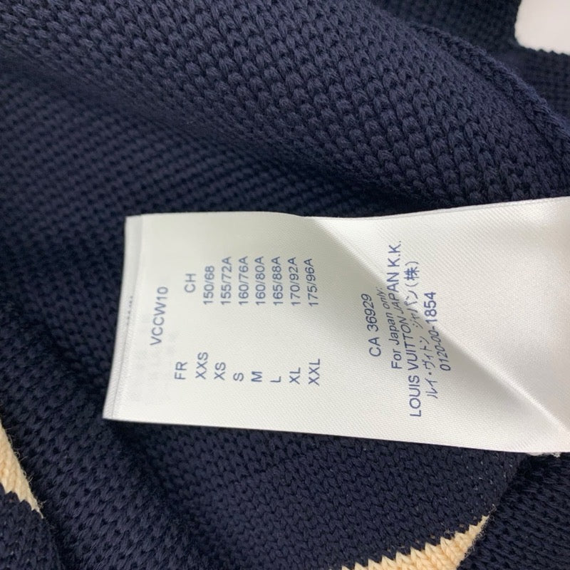ルイヴィトン LOUIS VUITTON ボトムス ウール ブラック ホワイト ベージュ スカート ロゴ ニット アシンメトリー ミドル