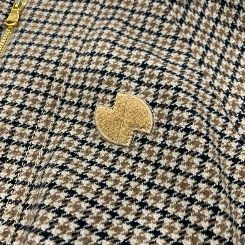 パトゥ PATOU アウター ウール ベージュ ブラック ボンバージャケット ブルゾン ダブルジップ