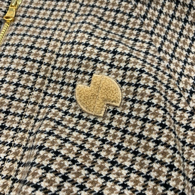 パトゥ PATOU アウター ウール ベージュ ブラック ボンバージャケット ブルゾン ダブルジップ