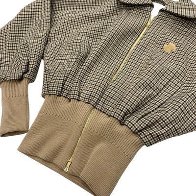 パトゥ PATOU アウター ウール ベージュ ブラック ボンバージャケット ブルゾン ダブルジップ