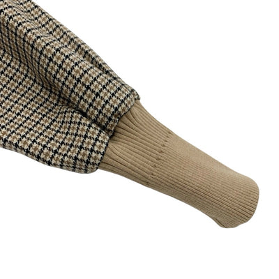 パトゥ PATOU アウター ウール ベージュ ブラック ボンバージャケット ブルゾン ダブルジップ