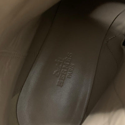 エルメス HERMES サンジェルマン ブーツ ショートブーツ 靴 シューズ レザー ブラック 黒 シルバー ケリー金具