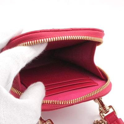 クリスチャンディオール CHRISTIAN DIOR 携帯・スマホアクセサリー レッド ゴールド レディディオール カナージュ Call'in Dior フォンホルダーフォンケース モバイルポーチ ポシェット